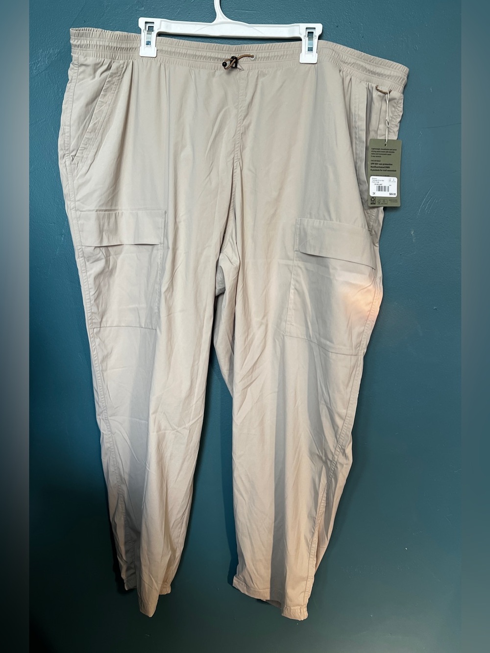 REI Trailmade Pants womens plus 3x Pure Stone Khaki outdoor hiking pants